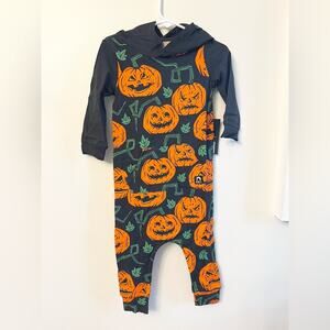 Rags to Raches NWT Halloween pumpkin one piece rags romper unisex 18-24 months